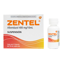 [ZENTEL] ZENTEL - Suspension x 10 mL caja x 5 - 400 mg / 10 mL