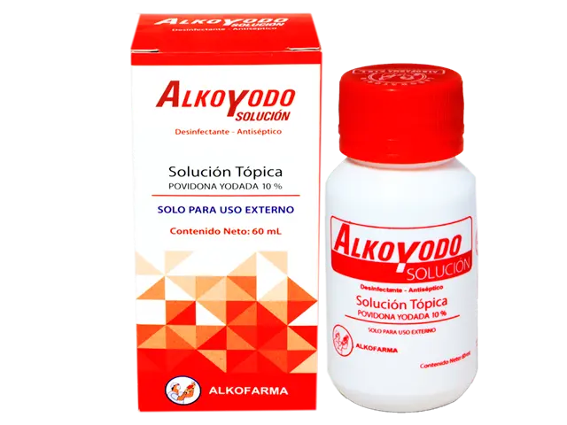 ALKOYODO SOLUCION - Solucion topica uso externo x 60 mL
