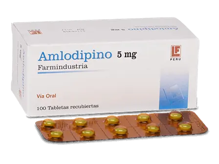 AMLODIPINO FARMINDUSTRIA - Tabletas recubiertas caja x 100 - 5 mg