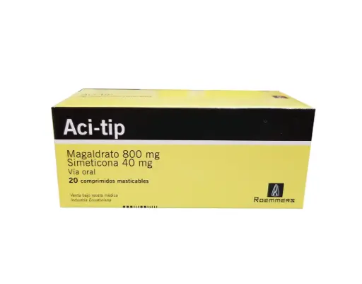 [ACI-TIP] ACI-TIP - Comprimidos masticables via oral - 800 mg + 40 mg
