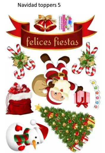 [ADORNO NAVIDAD] ADORNO NAVIDAD - Adorno de carton escarchado tema NAVIDAD - grande