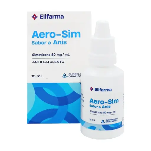 [AERO - SIM] AERO - SIM - Suspension oral gotas - SABOR ANIS - x 15 mL - 80 mg