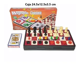 [AJEDREZ] AJEDREZ - Ajedrez 4 en 1 IMANTADO en caja